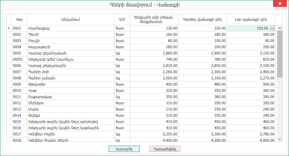 PricesCalculationList